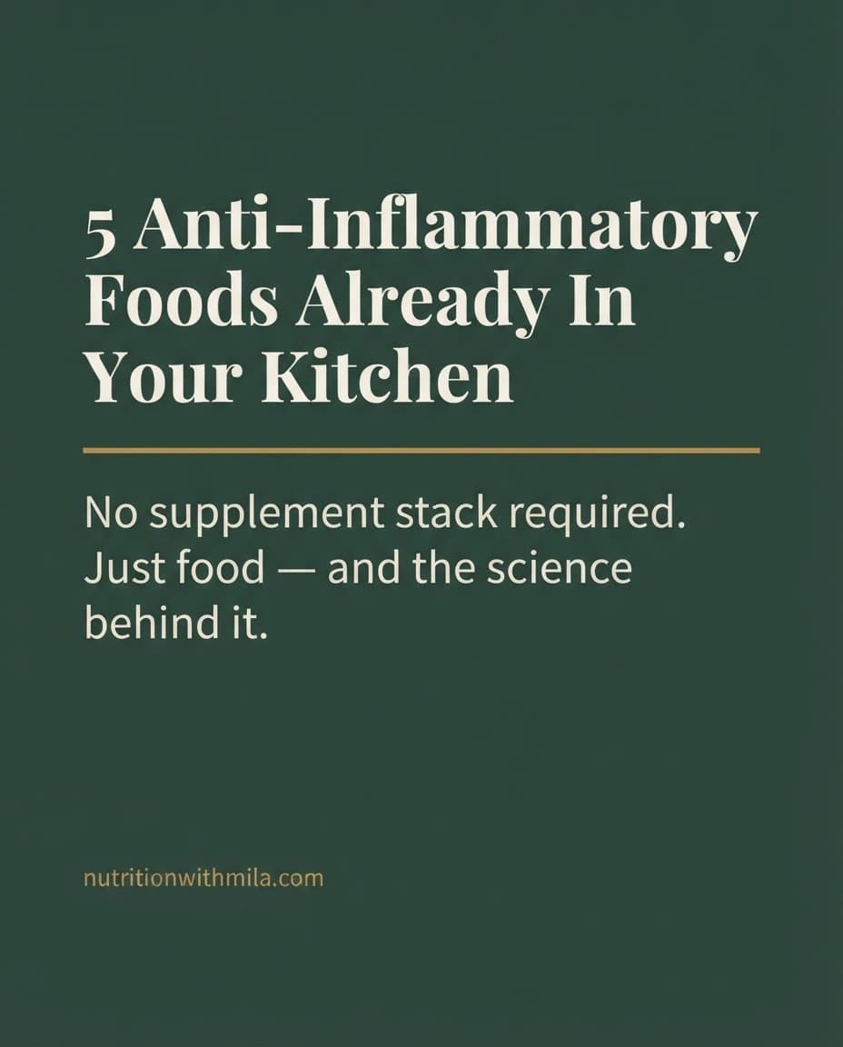 5 Anti-Inflammatory Foods Already In Your Kitchen